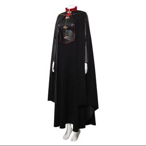 Queen Princess Rhaenyra Targaryen Cosplay Costume Halloween cloak+dress Uniform